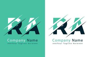 RA lettera logo design modello. vettore logo illustrazione