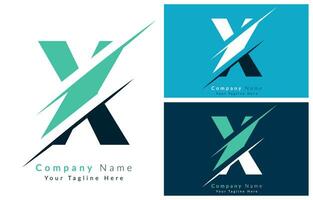 X lettera logo icona design modello. vettore logo illustrazione