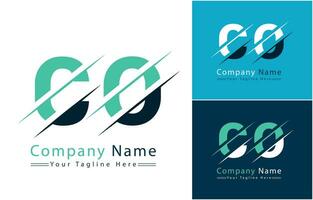 co lettera logo design concetto. vettore logo illustrazione