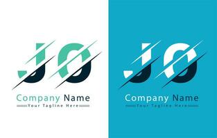 jo lettera logo design modello. vettore logo illustrazione