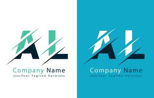 al lettera logo design concetto. vettore logo illustrazione