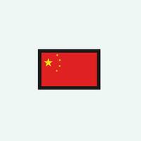 icona della bandiera della Cina vettore