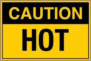 osha standard simboli registrato posto di lavoro sicurezza cartello Pericolo attenzione avvertimento caldo giallo vettore