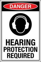 osha standard simboli registrato posto di lavoro sicurezza cartello Pericolo attenzione avvertimento udito protezione necessario vettore