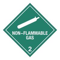 classe 2 pericoloso Hazmat Materiale etichetta iata mezzi di trasporto non infiammabile gas vettore