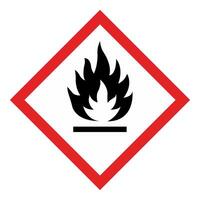 ghs sostanze chimiche etichetta pittogrammi simbolo e rischio classi infiammabili vettore
