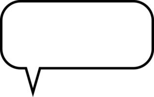 linea discorso bolla. parlare bolla. parlare bolla testo, chat scatola, vuoto Messaggio scatola schema cartone animato vettore