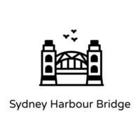 Sydney Harbour Bridge vettore