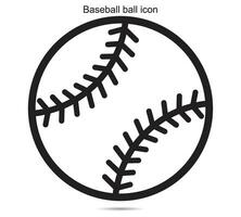 icona della palla da baseball vettore