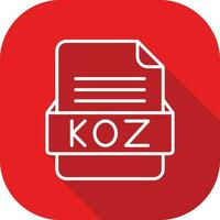 koz file formato vettore icona