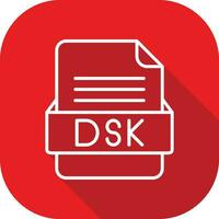 dsk file formato vettore icona