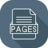 pagine file formato vettore icona