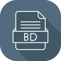 bd file formato vettore icona