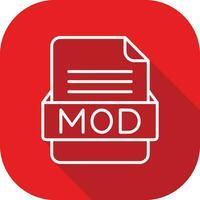 mod file formato vettore icona