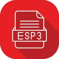 esp3 file formato vettore icona