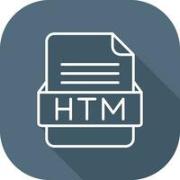 htm file formato vettore icona