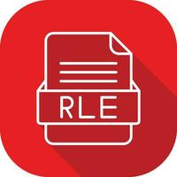 rle file formato vettore icona