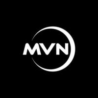 mvn lettera logo disegno, ispirazione per un' unico identità. moderno eleganza e creativo design. filigrana il tuo successo con il Impressionante Questo logo. vettore