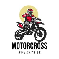 motocross logo design vettore modello.