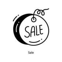 vendita scarabocchio icona design illustrazione. e-commerce e shopping simbolo su bianca sfondo eps 10 file vettore