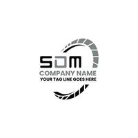 sdm lettera logo vettore disegno, sdm semplice e moderno logo. sdm lussuoso alfabeto design