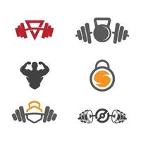 fitness logo design illustrazione vettoriale icona