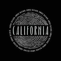 vettore illustrazione su il tema di California. maglietta grafica, manifesto, striscione, volantino, Stampa e cartolina