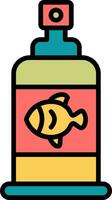 pesce olio vettore icona