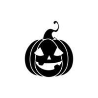 icona isolata tradizionale della zucca di Halloween vettore