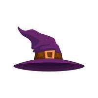 cappello della strega halloween isolato icona vettore