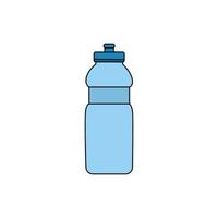 bottiglia d'acqua plastica icona isolata vettore