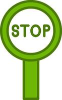 icona del vettore del segnale di stop