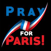 &quot;Prega per Parigi&quot;, illusutrazione vettoriale