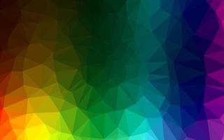 multicolore scuro, copertura mosaico triangolo vettoriale arcobaleno.