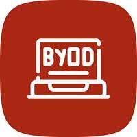 byod giro creativo icona design vettore