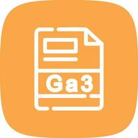 ga3 creativo icona design vettore
