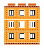 elemento vettoriale edificio appartamento residenziale colore piatto casa singola