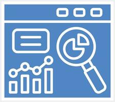 ricerca statistica vettore icona