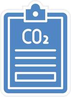 carbonio biossido rapporto vettore icona