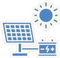 icona del vettore di energia solare