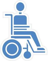 Disabilitato persona vettore icona