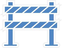 strada ostruzione vettore icona