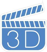 3d film vettore icona