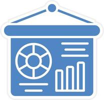 statistica presentazione vettore icona