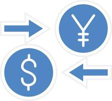 icona del vettore di cambio valuta