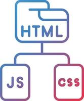 html js css vettore icona