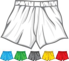 collezione di boxer vettore