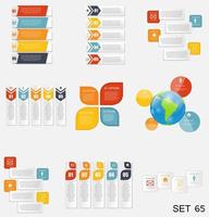 raccolta di modelli di infografica per il business vettore