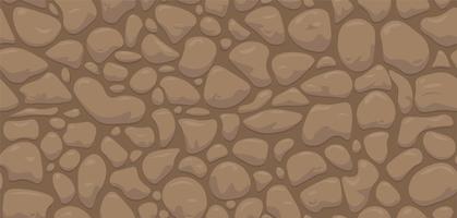 muro di pietra astratto vettoriale. modello di cartone animato senza soluzione di continuità vettore
