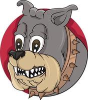 testa bulldog logo vettoriale
